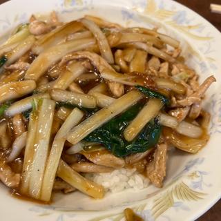 肉細切りかけ飯