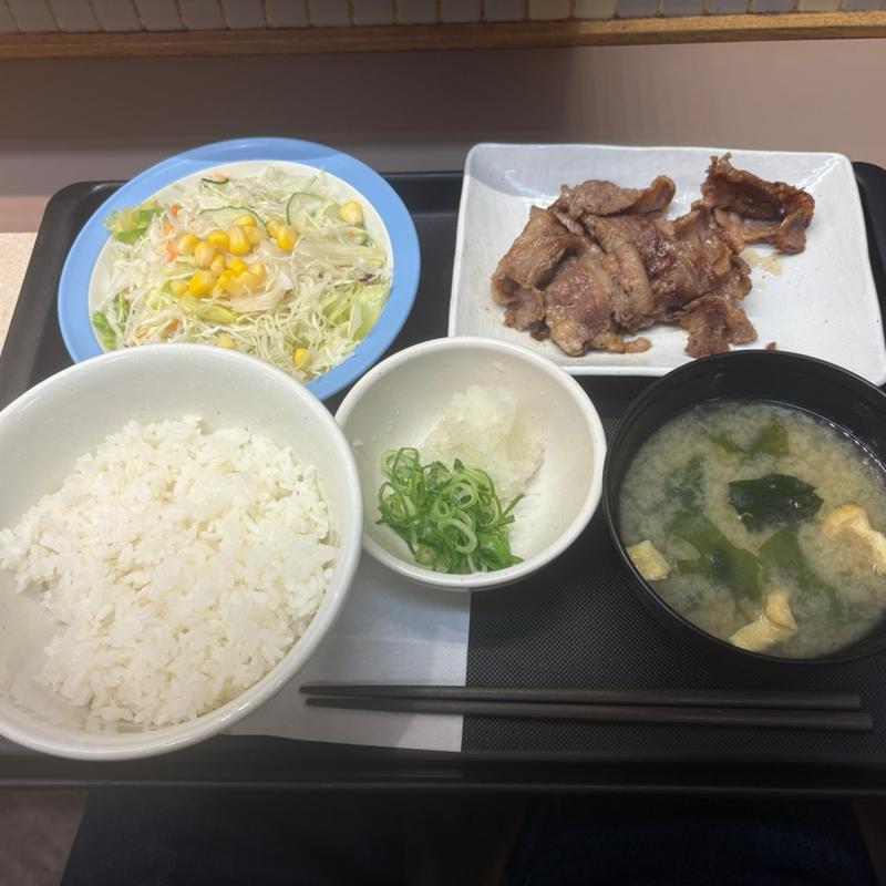 カルビ焼き肉定食(松屋 赤坂店 )