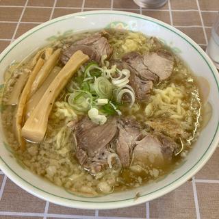 塩中華そば 大 こってり背脂トッピング