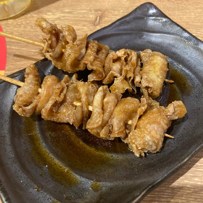 鶏皮(大衆居酒屋 とりいちず 上野駅前店)