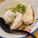 蒸し鶏うどん