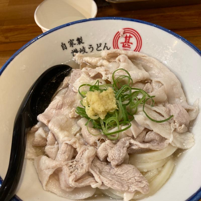 肉かけうどん(うどん甚三 （じんざ）)