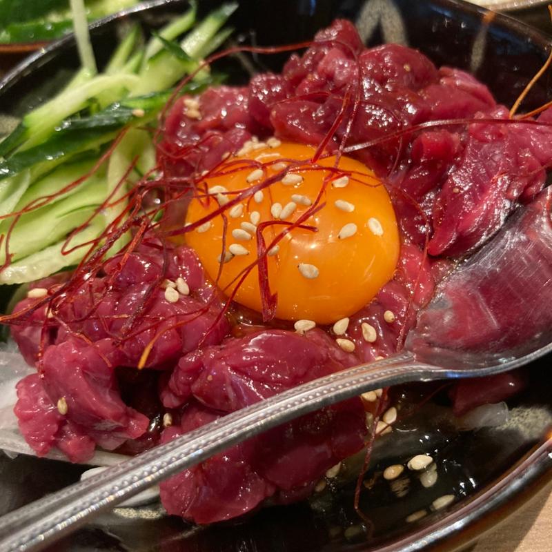 馬肉ユッケ(幕張ベイパーク 彦酉)