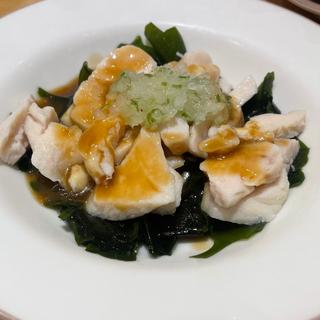 蒸し鶏の香味ソース