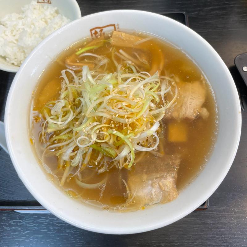 ねぎラーメン(喜多方ラーメン坂内 川崎東田店)