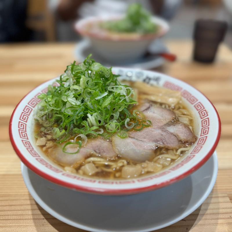 尾道ねぎラーメン(尾道ラーメン 丸ぼし ミナモア広島店)