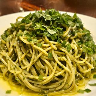 青じそジェノベーゼの冷製スパゲティ