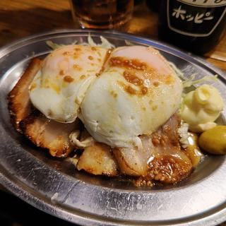懐かしのチャーシューエッグ