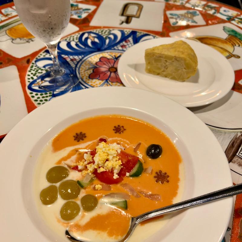 パエアランチ　ラマンチャの華(葡萄入ガスパチョ)(すぺいん亭 （【旧店名】西班牙市場）)