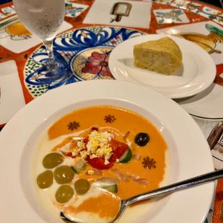パエアランチ　ラマンチャの華(葡萄入ガスパチョ)(すぺいん亭 （【旧店名】西班牙市場）)