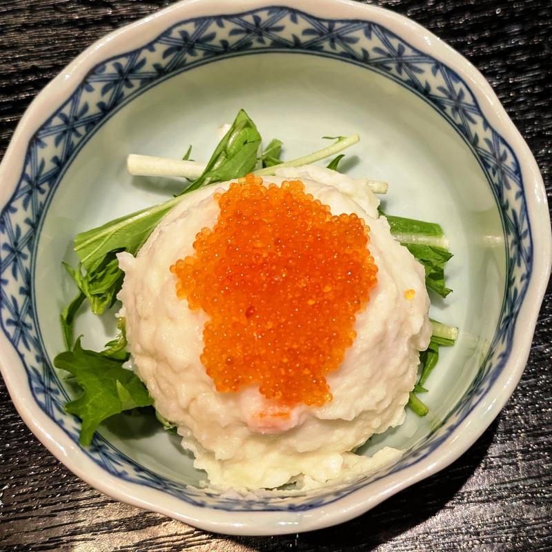 とびっこポテサラ(個室居酒屋 日本酒100種無制限飲み放題 くるり 仙台駅前店)