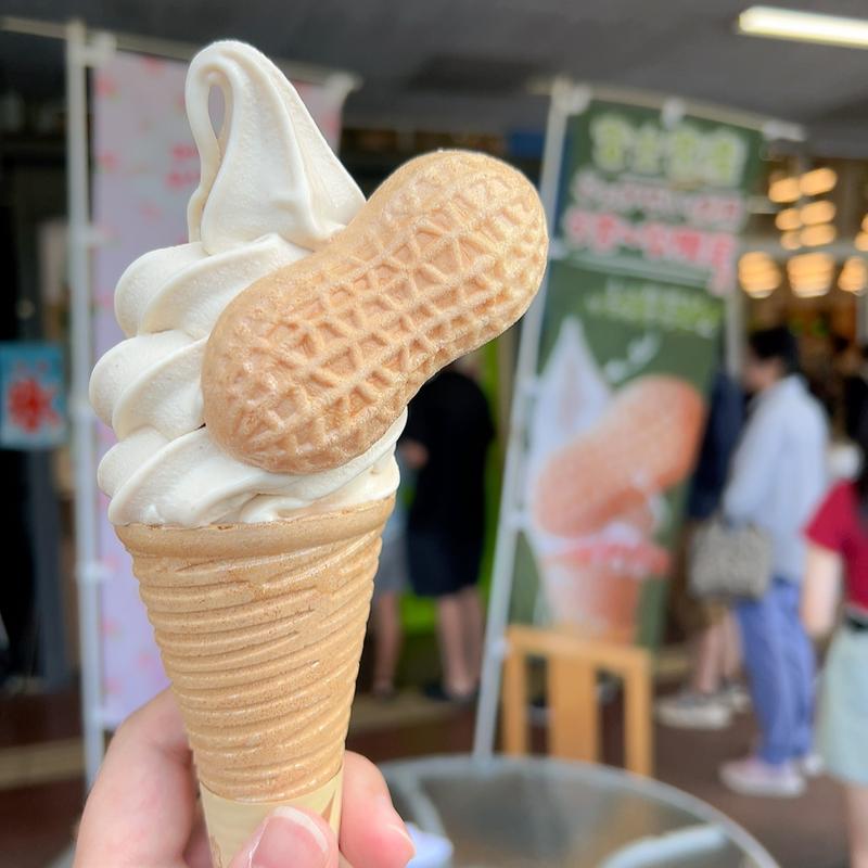 落花生ソフトクリーム(ゆずあん JA富士宮「う宮～な」店)