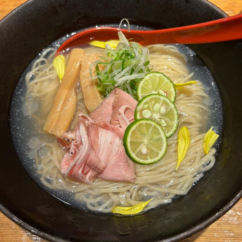貝だし冷しそば(焼きあご塩らー麺 たかはし )