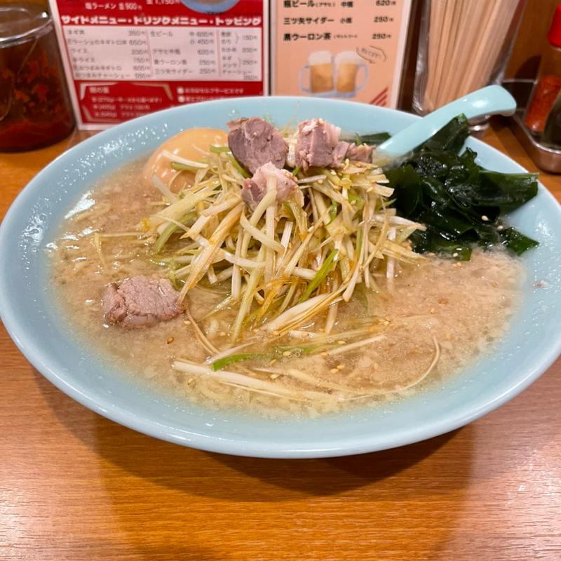 ネギラーメン(並)(ニューラーメンショップ主水 花棒曳舟店)
