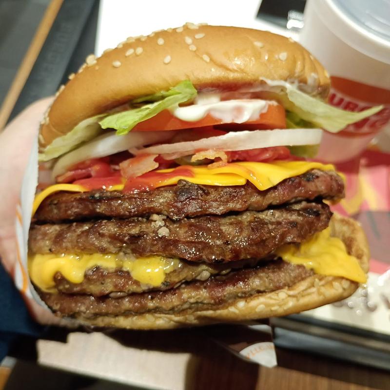 デラマキシザワンパウンダー(バーガーキング 祖師ヶ谷大蔵店)