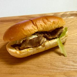 牛カルビ焼肉コッペ