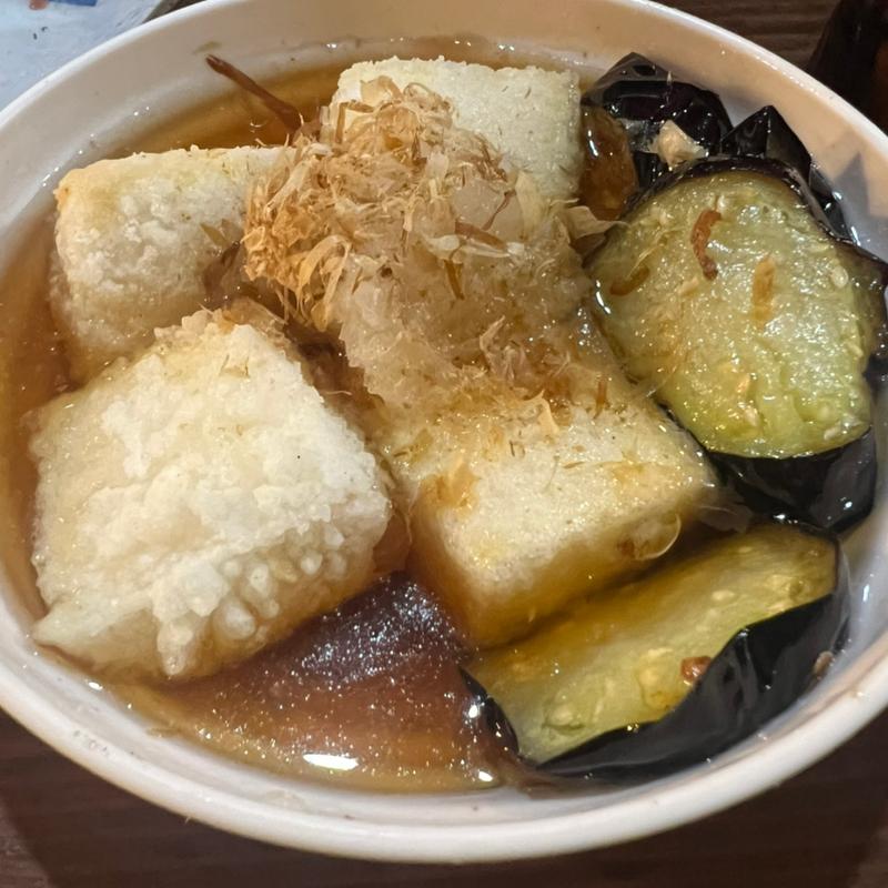 豆腐となすの揚出し(備長やきとり　縁屋 )