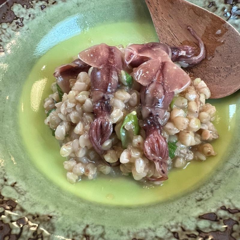 季節の和物　蕎麦の実ほたる烏賊(蕎麦 月読)