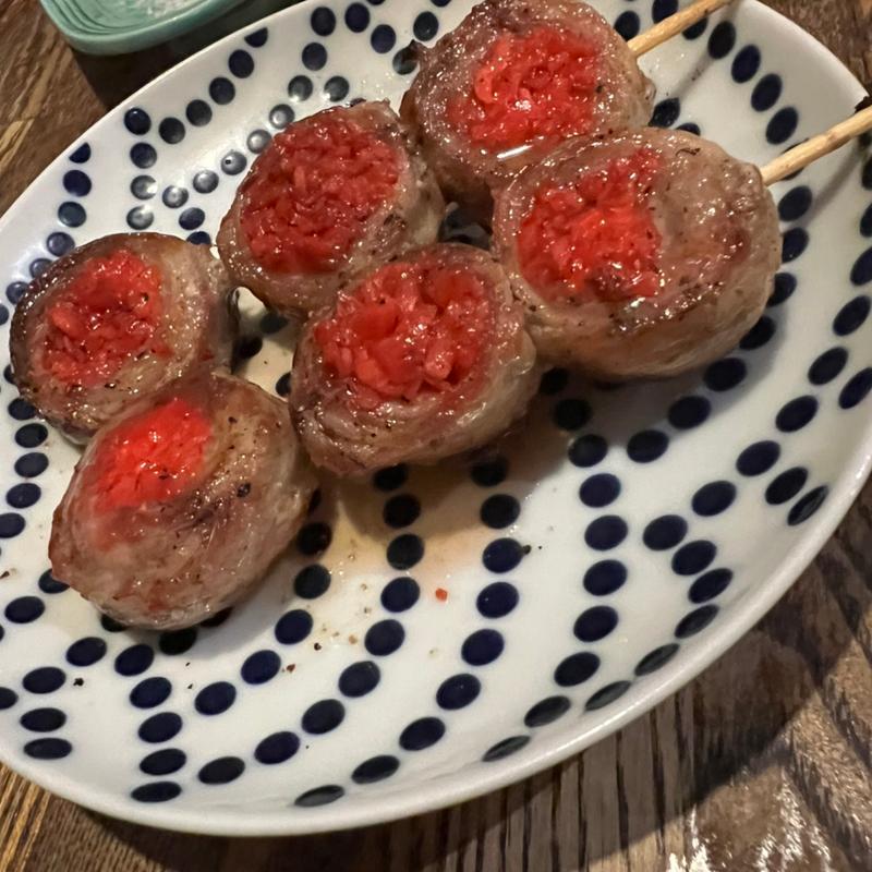 豚巻き紅生姜(ベロ焼きピカソ)