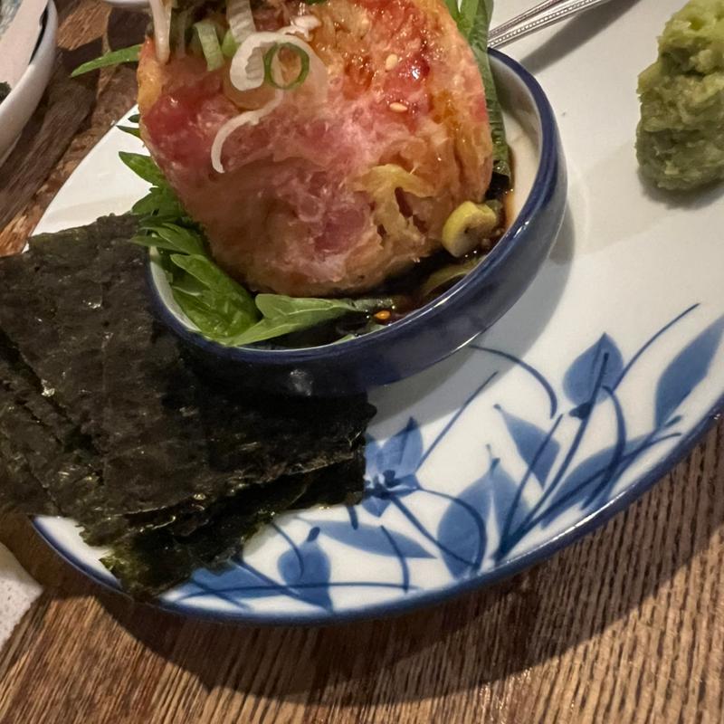 マグロ中落ち巻き(ベロ焼きピカソ)