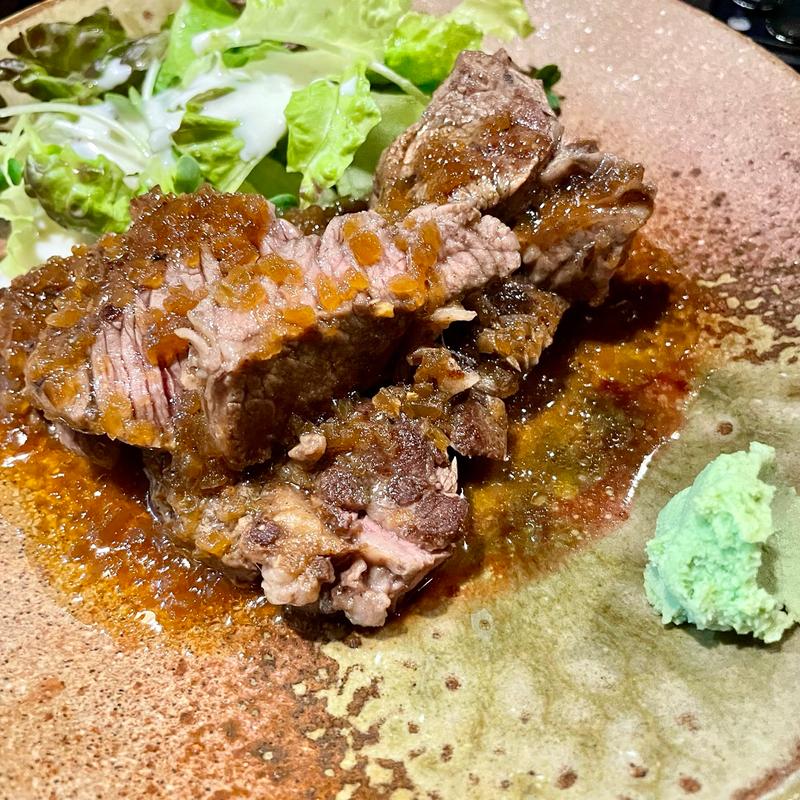 牛ステーキ(居酒屋 さかちゃん)