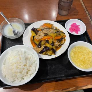 豚肉とナス炒め定食