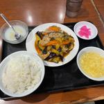 豚肉とナス炒め定食(香蘭 本店)