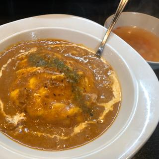 自家製チキンカレーオムライス