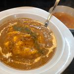 自家製チキンカレーオムライス