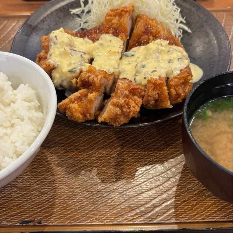 タルタル南蛮定食(から好し 青梅河辺店)