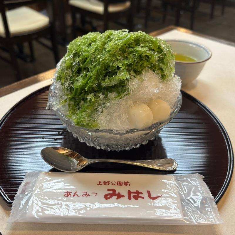 氷宇治金時(あんみつ　みはし　上野本店)