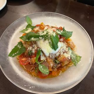冷製！カポナータ温玉添え