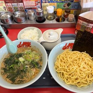 味噌つけ麺　ほうれん草　半ライス