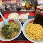 味噌つけ麺　ほうれん草　半ライス