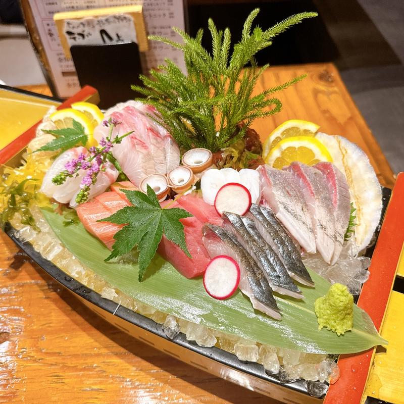 豪快　お刺身船盛り(金沢炉端 あっぱれ-片町本店-)