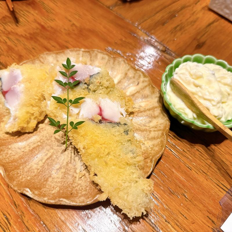 レアなアジフライ(金沢炉端 あっぱれ-片町本店-)