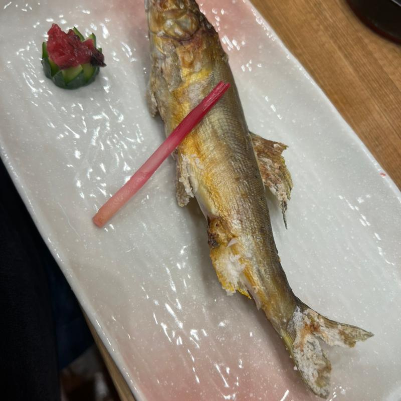 天然鮎の塩焼き(千成寿司本店)