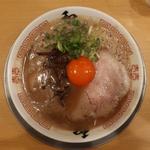 月見ラーメン(博多ラーメン 和)