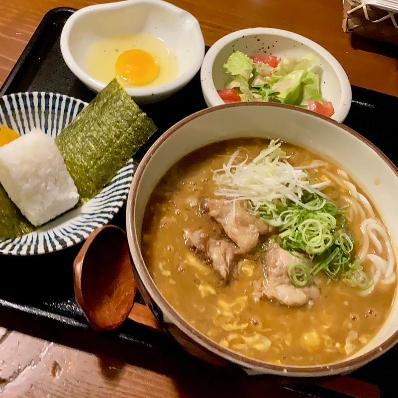 八風カレーセット(とりとうどんと元気な酒　はっぷう 堺店 )