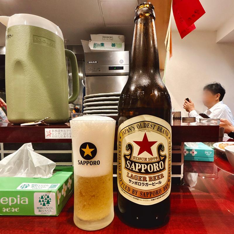 ビンビール(玉川屋酒店)
