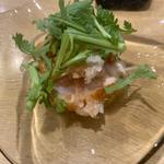 鶏のタタキサラダ