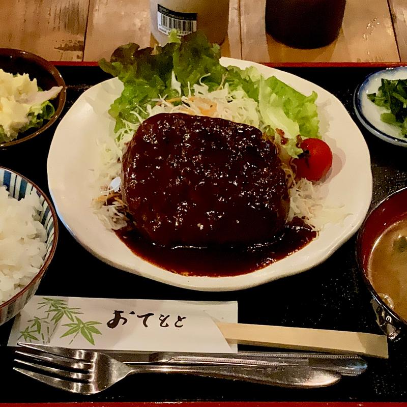 イノシカハンバーグ定食(1日限定3食のみ)(山女庵)