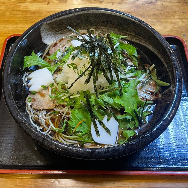 炙り豚焼そば(きそば 柏屋 （かしわや）)