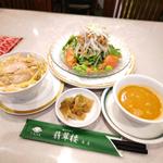 冷やし担々麺＋蒸鶏飯