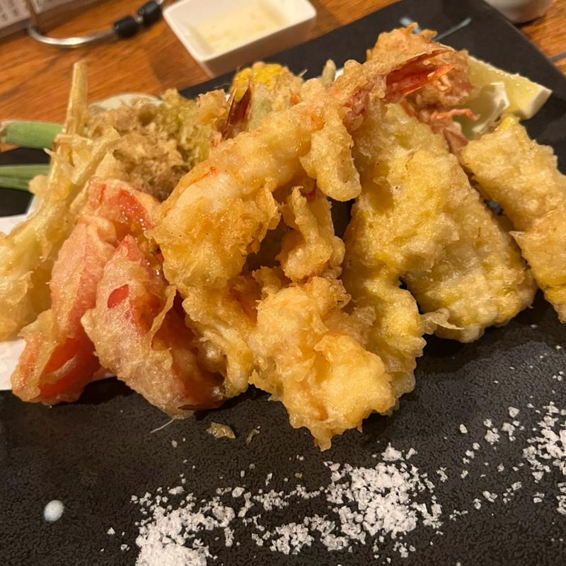 天ぷらの盛り合わせ(庵狐 三宿店)