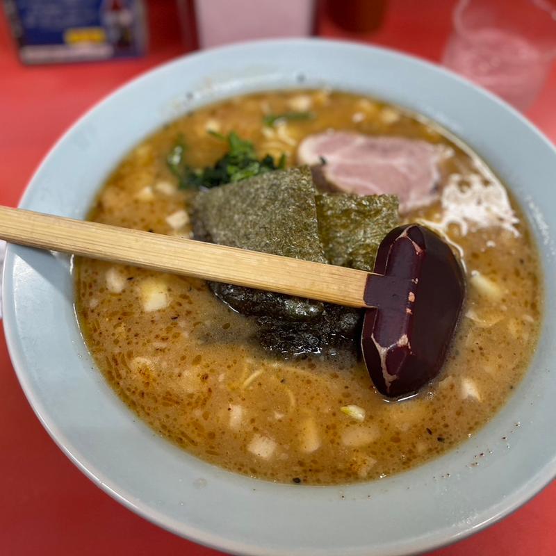辛玉葱ラーメン中盛(ラーメンショップ 川崎水沢店)