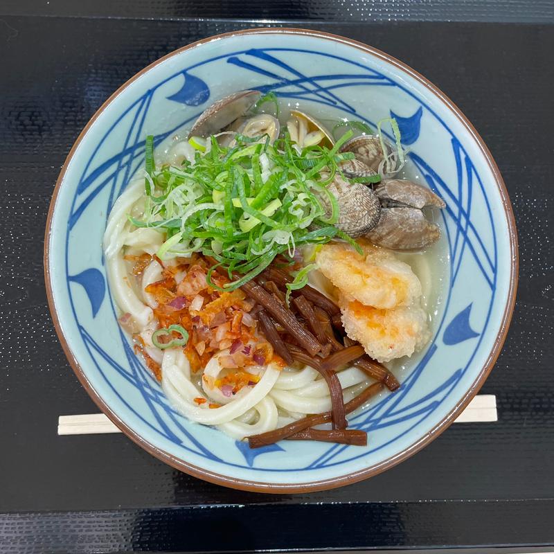 海鮮旨塩うどん(丸亀製麺ゆめタウン広島)