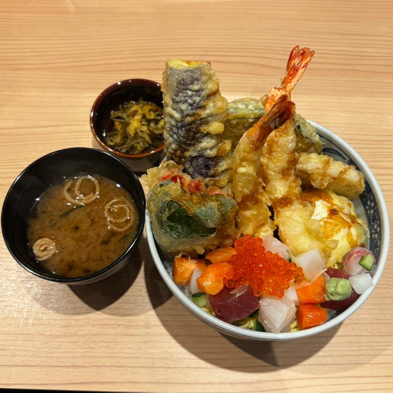 特天刺丼(天麩良&刺身 天刺)