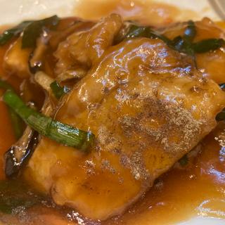豚肉の甘酢あんかけ