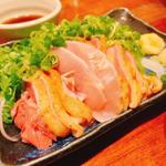 コリコリ食感の鶏たたき